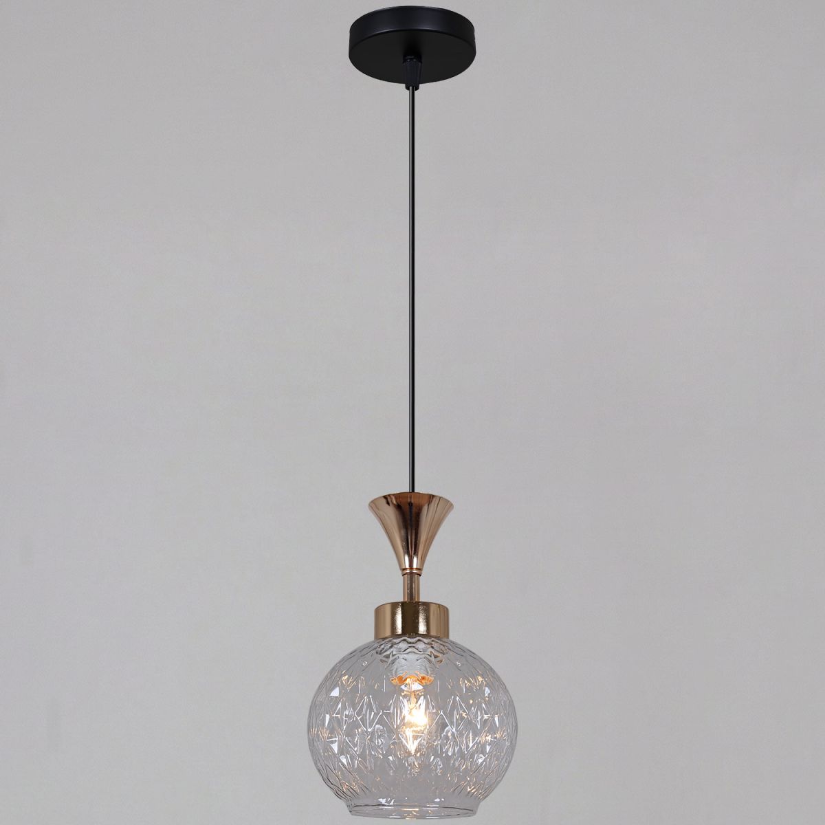 Подвесной светильник Reluce 10080-0.9-01 BK+FG в #REGION_NAME_DECLINE_PP#