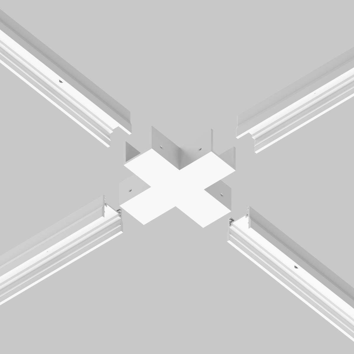 Коннектор X-образный для профиля Maytoni Elasity IP O-TR001-CC-W в Санкт-Петербурге