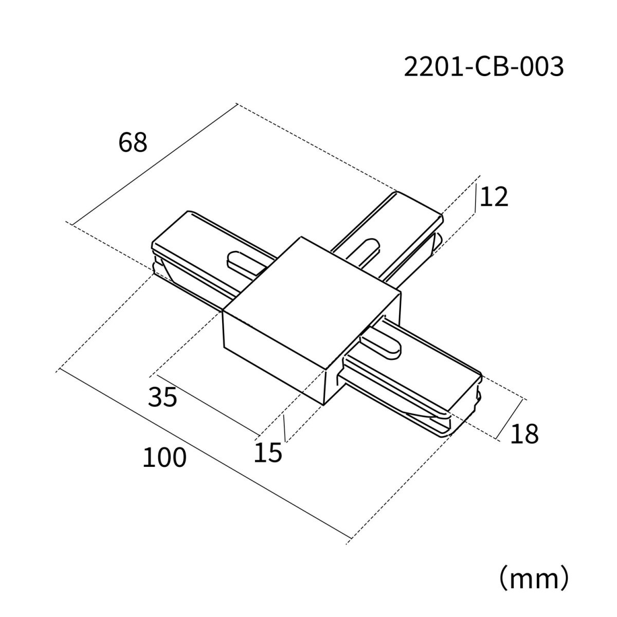 Коннектор для однофазного шинопровода Favourite Practica 2201-CB-003 в #REGION_NAME_DECLINE_PP#