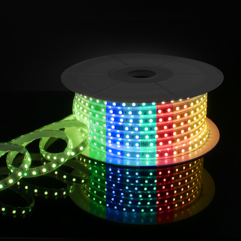 Светодиодная лента Elektrostandard 220V 11W 60Led 5050 IP65 мульти, 50 м 4690389170942 в Санкт-Петербурге