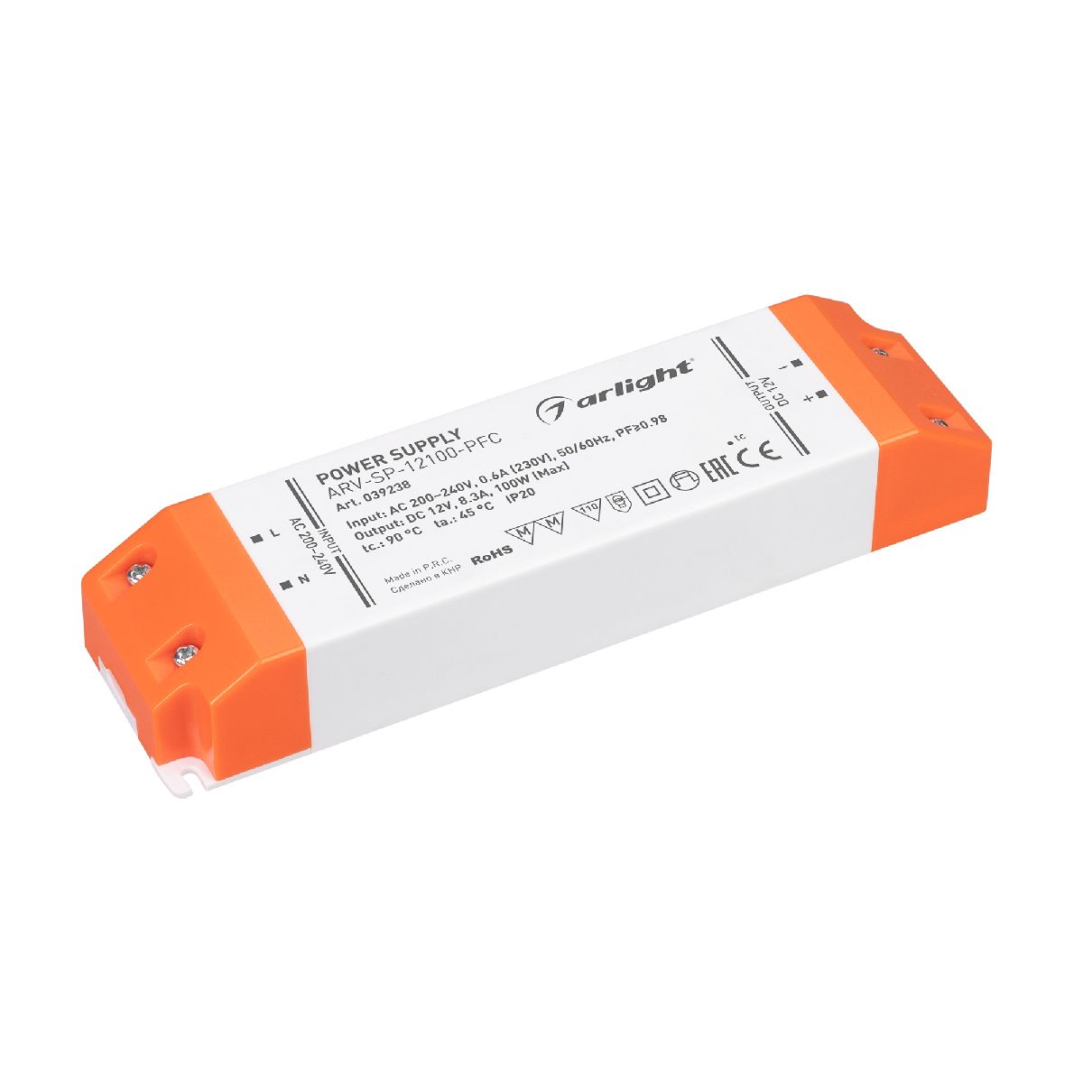 Блок питания Arlight ARV-SP-12100-PFC (12V, 8.3A, 100W) 039238 в Санкт-Петербурге