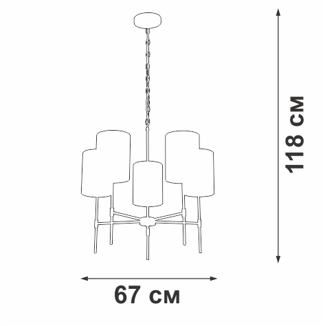 Подвесная люстра Vitaluce V2863-1/5 в Санкт-Петербурге