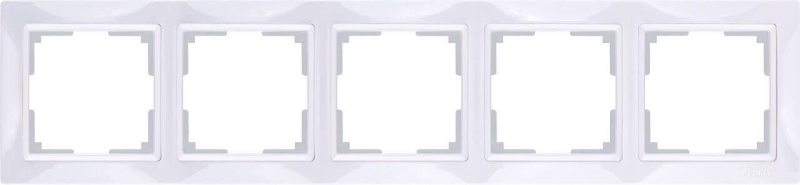 Рамка Werkel Snabb Basic на 5 постов белый WL03-Frame-04 4690389098796 в Санкт-Петербурге