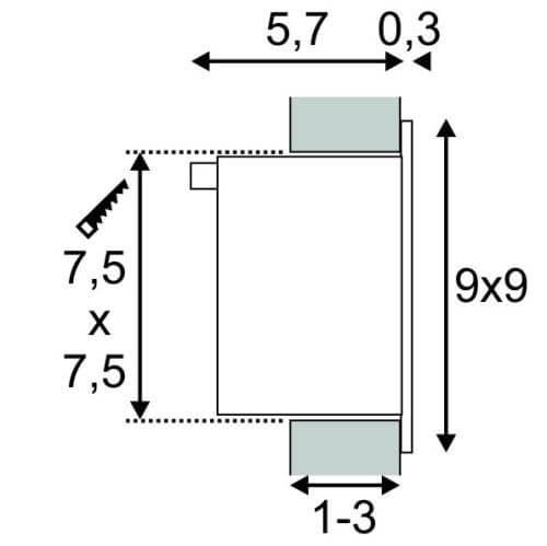 Встраиваемый светильник SLV Flat Frame Basic 112732 в Санкт-Петербурге