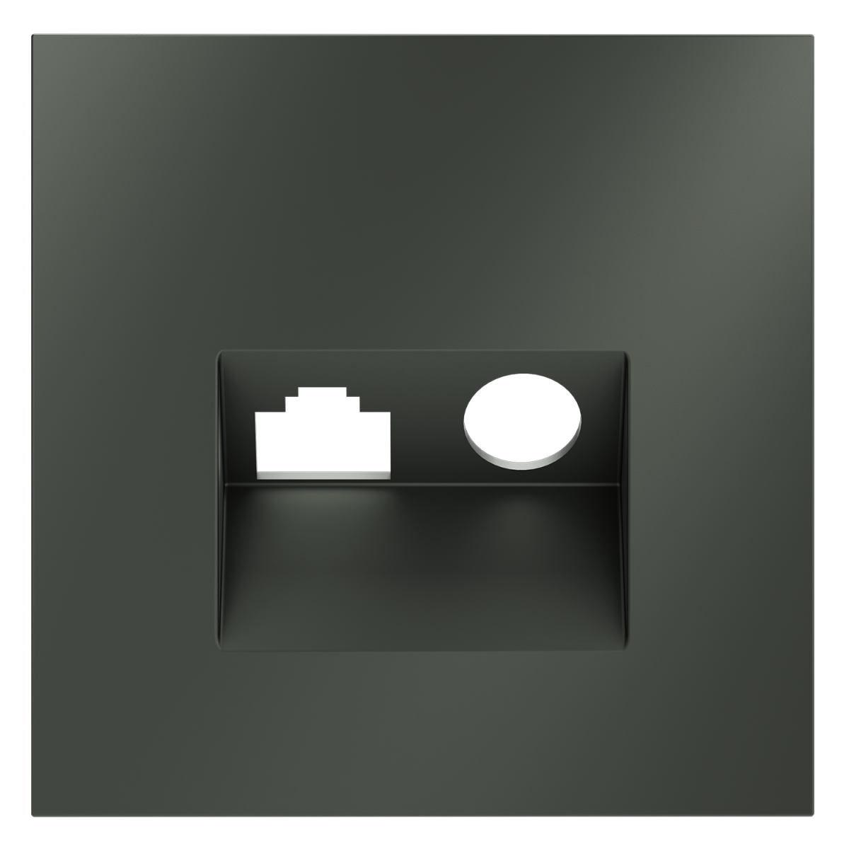 Накладка для розетки TV+RJ45 кат. 6 Voltum S70 (титан) VLS002706 в #REGION_NAME_DECLINE_PP#