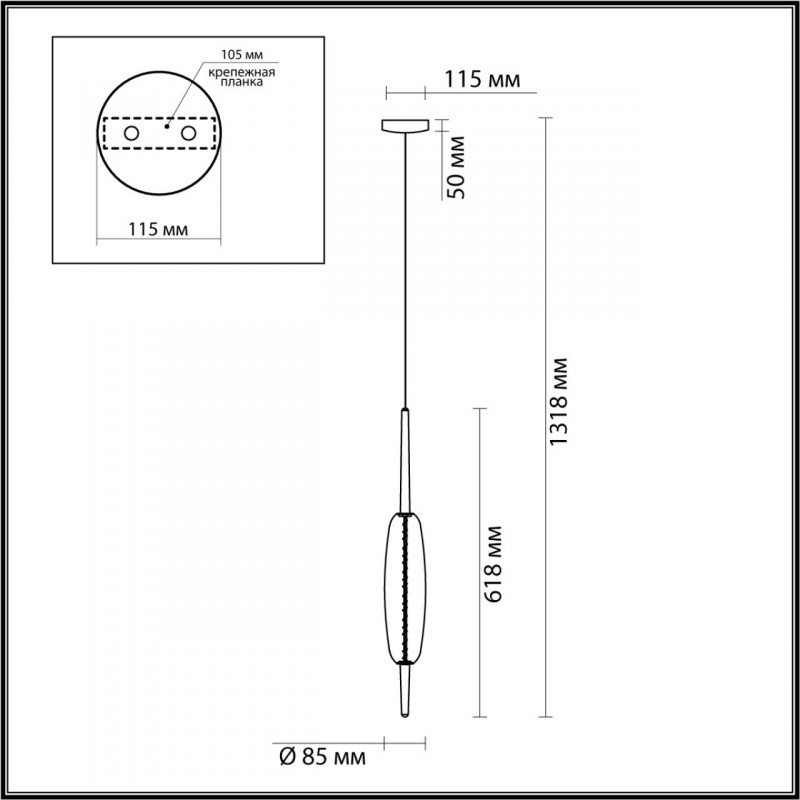 Подвесной светильник Odeon Light 4793/12L в Санкт-Петербурге