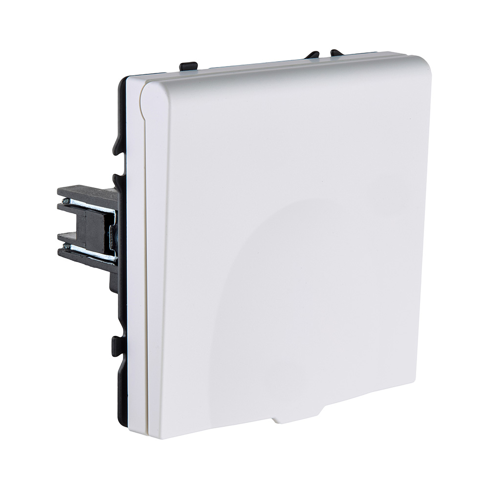 Розетка штепсельная SCHUKO 16A/250 В с крышкой, белый глянцевый Kollinger Eclipse EC-015WG в #REGION_NAME_DECLINE_PP#