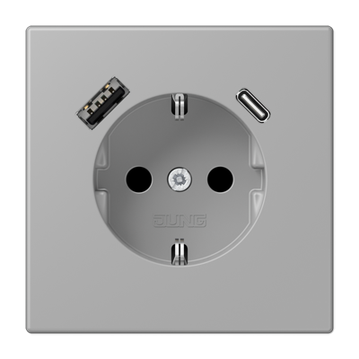 Розетка 2K+З USB Typ AC Jung LC1520-15CA204 в Санкт-Петербурге