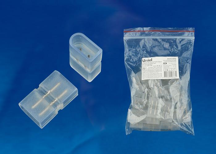 Соединение прямое для светодиодной ленты (UL-00002929) Uniel UTC-K-12/N21 Clear 025 Polybag в Санкт-Петербурге