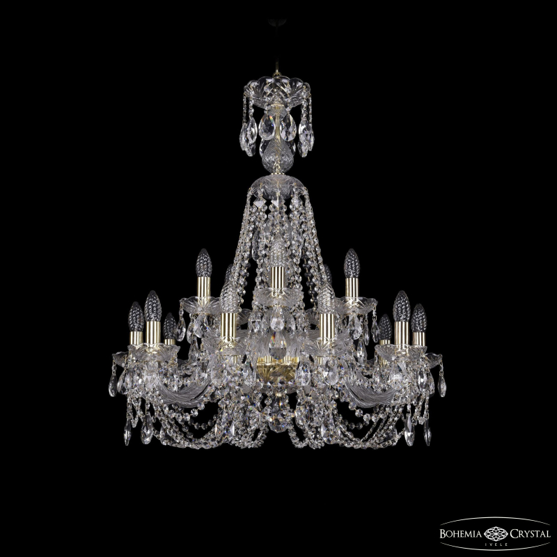Подвесная люстра Bohemia Ivele Crystal 1406/10+5/240/XL-78 G в Санкт-Петербурге