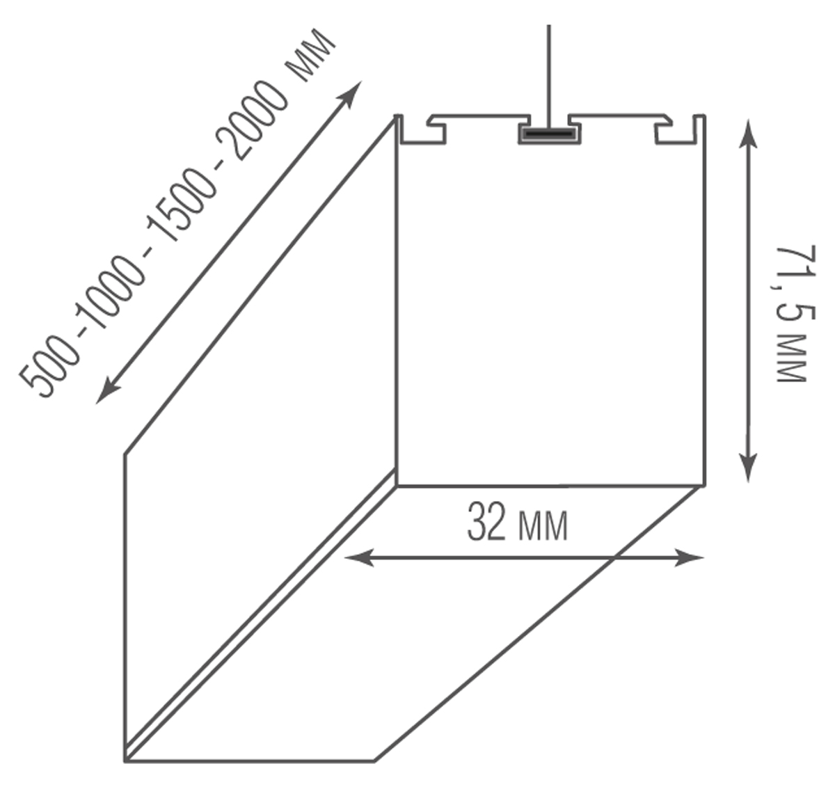 Подвесной светильник Donolux Led Line Uni DL18515S50WW10L5 в Санкт-Петербурге