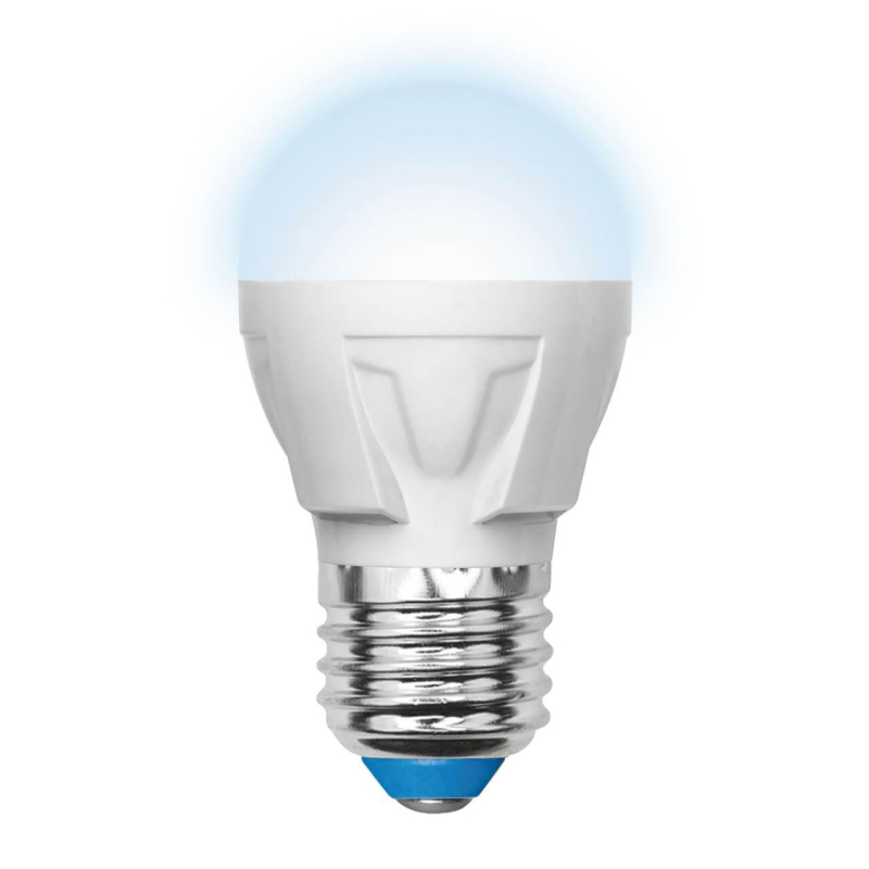 Лампа светодиодная (UL-00000772) Uniel E27 7W 4500K матовая LED-G45-7W/NW/E27/FR PLP01WH в Санкт-Петербурге