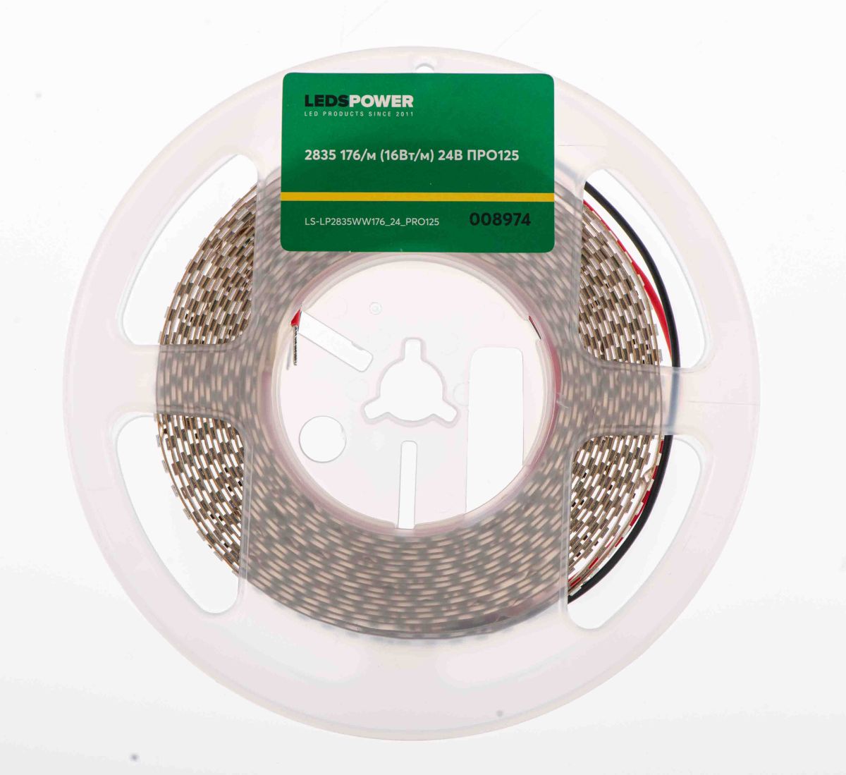 Светодиодная лента LEDS POWER 2835 176/м (16Вт/м) 24В теплая, серия ПРО125 008974 в Санкт-Петербурге