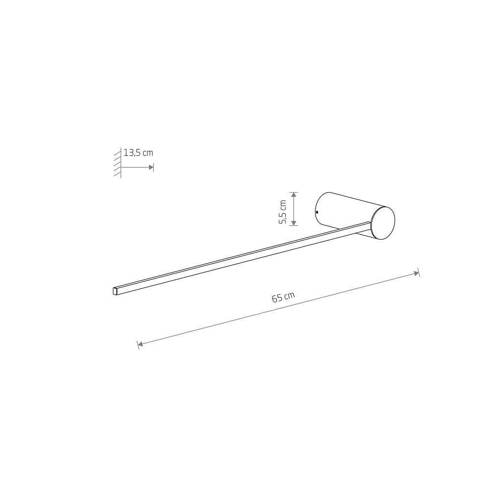 Настенный светильник Nowodvorski Arm Led M Black 10366 в Санкт-Петербурге