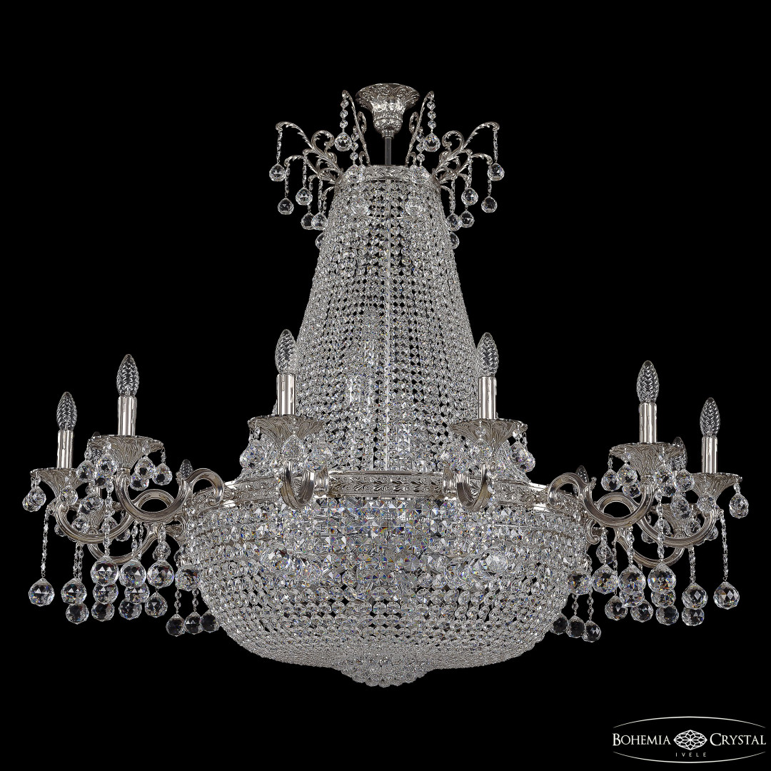 Потолочная люстра Bohemia Ivele Crystal 2228H201/12/123IV/Y1 Ni в Санкт-Петербурге