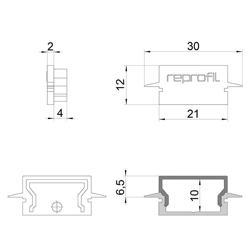 Торцевая заглушка (2 шт.) Deko-Light H-ET-01-15 979130 в Санкт-Петербурге