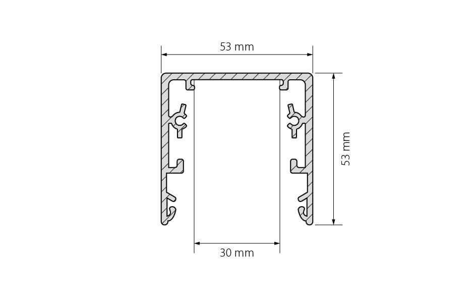 Профиль Arlight TOP-LINIA53-2000 ANOD 016989 в Санкт-Петербурге