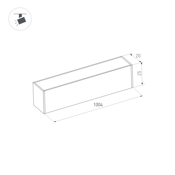 Трековый светильник Arlight Mag-Flat-25-L1000-30W Day4000 034214 в Санкт-Петербурге