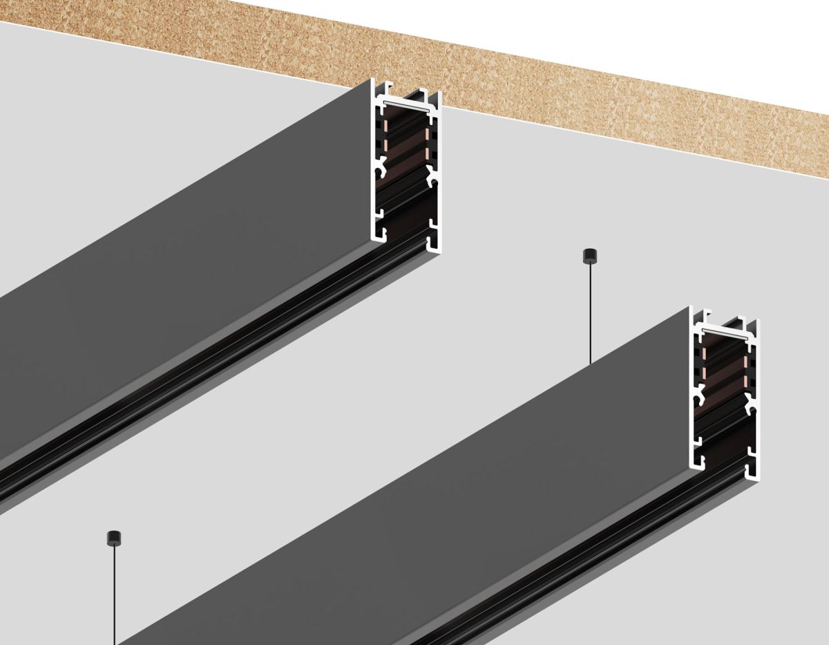 Шинопровод низковольтный накладной с торц. Заглушк. 2шт Ambrella Light Track System GL1919 в #REGION_NAME_DECLINE_PP#