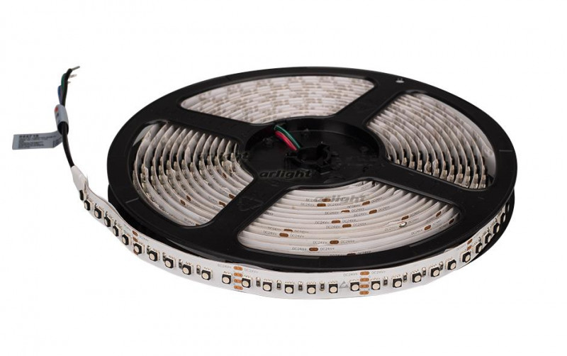 Светодиодная лента Arlight MINI-120-24V RGB 12mm (3535, 5m, LUX) 022719 в Санкт-Петербурге