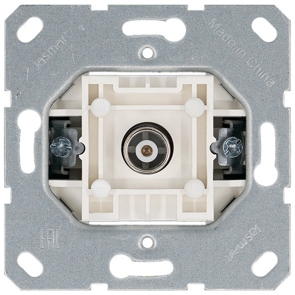 Розетка TV Ф9.5mm оконечная с накладкой, цвет Тауп Jasmart G6001T в Санкт-Петербурге