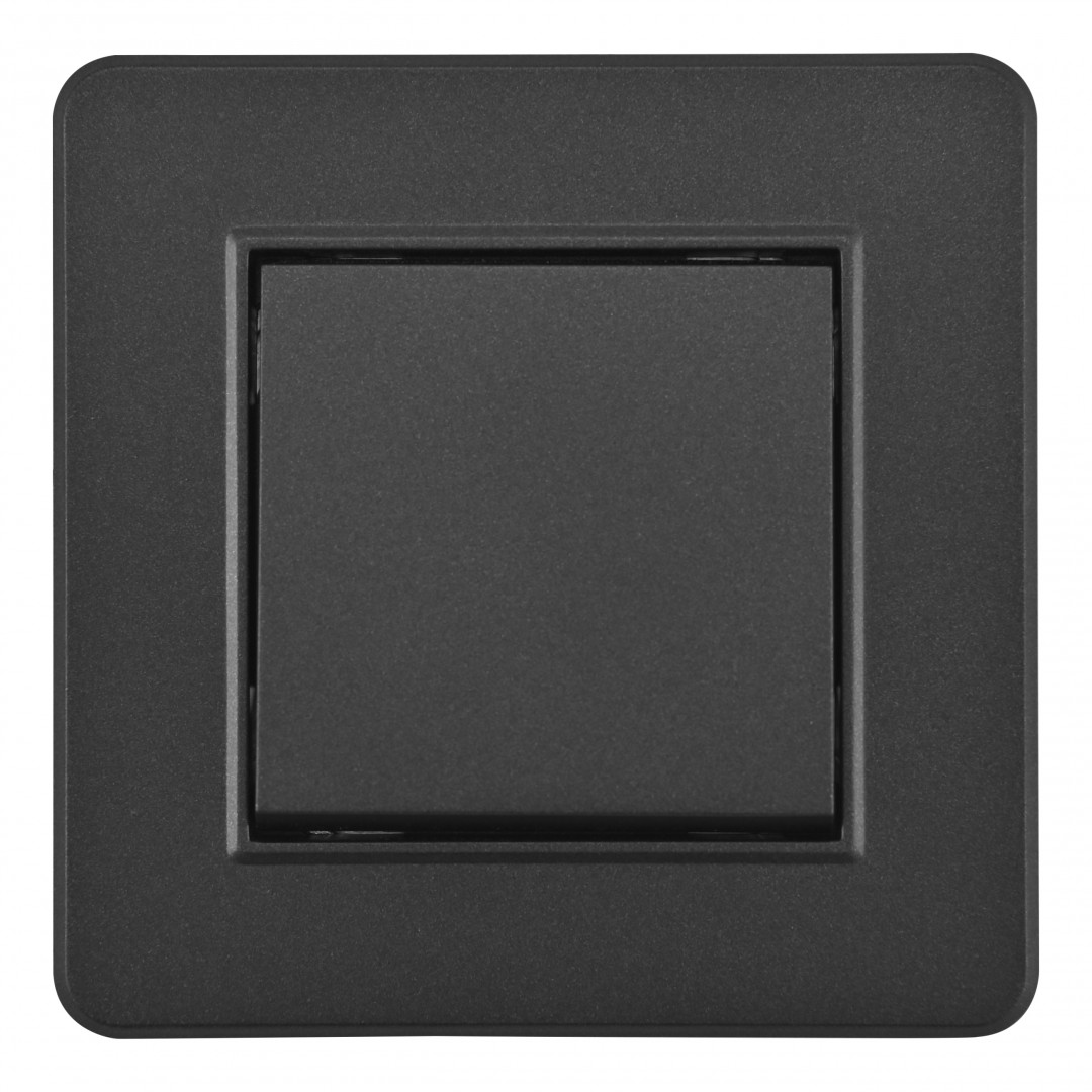 Выключатель одноклавишный Arte Milano SET16-1-30-1 black в Санкт-Петербурге