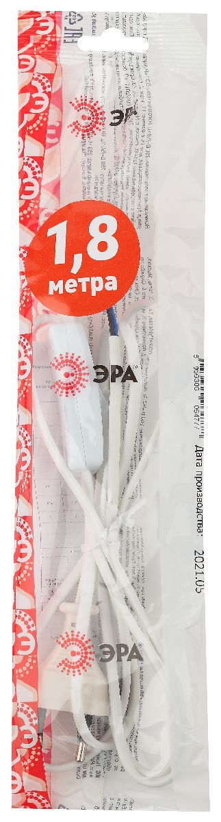 Шнур для бра Эра UX-ШВВП-S-1,8m-W Б0044071 в Санкт-Петербурге
