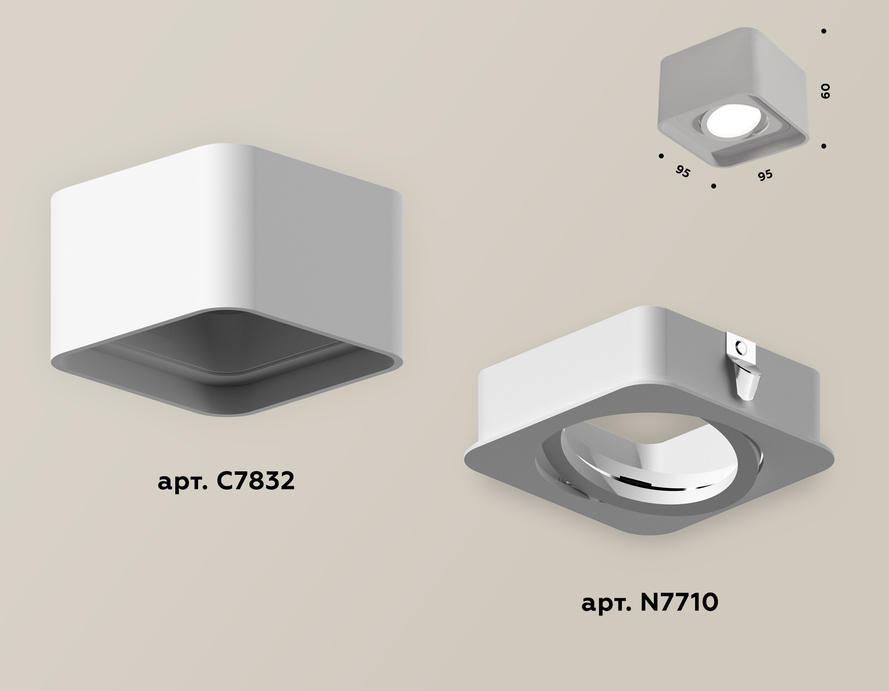 Накладной светильник Ambrella Light Techno XS7832010 (C7832, N7710) в Санкт-Петербурге