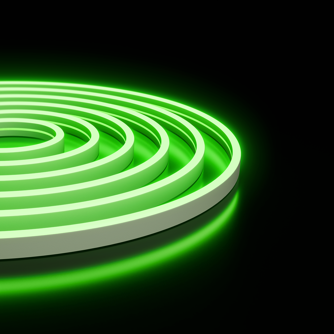 Светодиодный неон Apeyron 24В, 10Вт/м, зеленый smd 2835 120д/м, PCB 8мм, 6х12мм, 5м, IP65 17-306 в #REGION_NAME_DECLINE_PP#