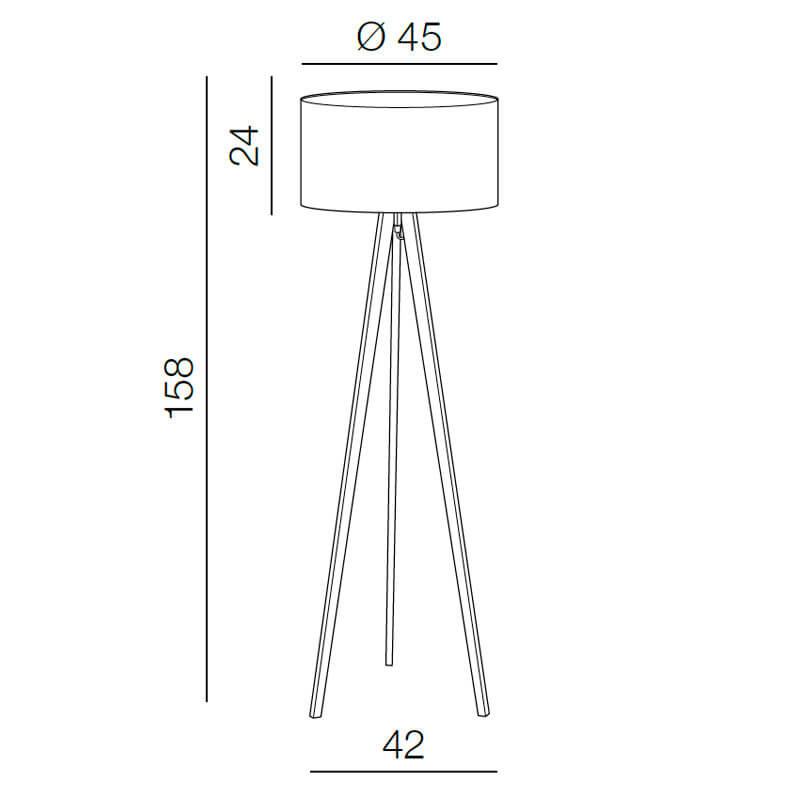 Торшер Azzardo Tripod Wood AZ3013 в Санкт-Петербурге