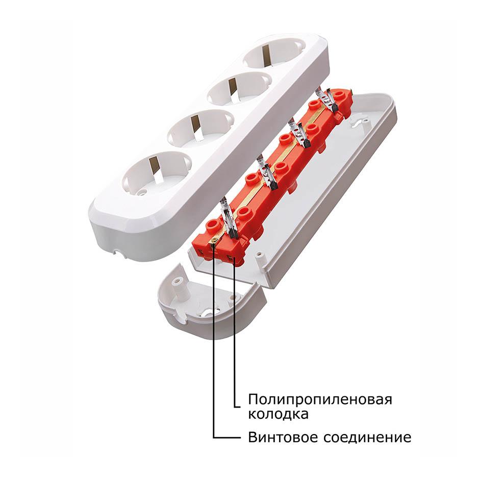 Колодка Feron Stekker 2гн с/з PST1621020 39010 в Санкт-Петербурге