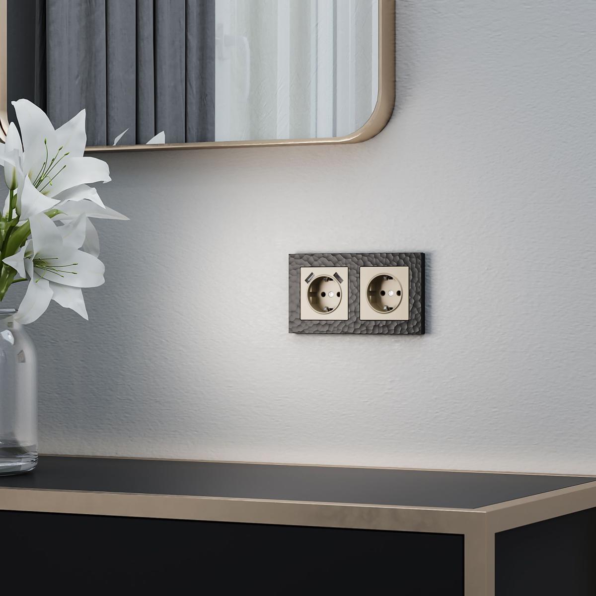 Накладка для розетки USB Werkel шампань W1179511 4690389157462 в Санкт-Петербурге