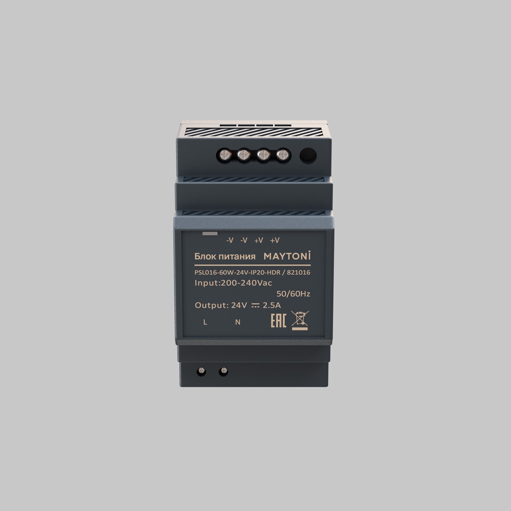 Блок питания Maytoni PSL016 24В 60Вт IP20 821016 821016 в Санкт-Петербурге