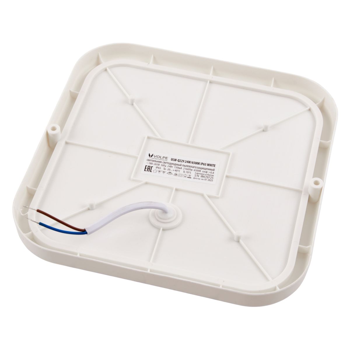 Накладной светильник влагозащищенный Volpe ULW-Q229 24W/6500K IP65 WHITE UL-00013193 в Санкт-Петербурге