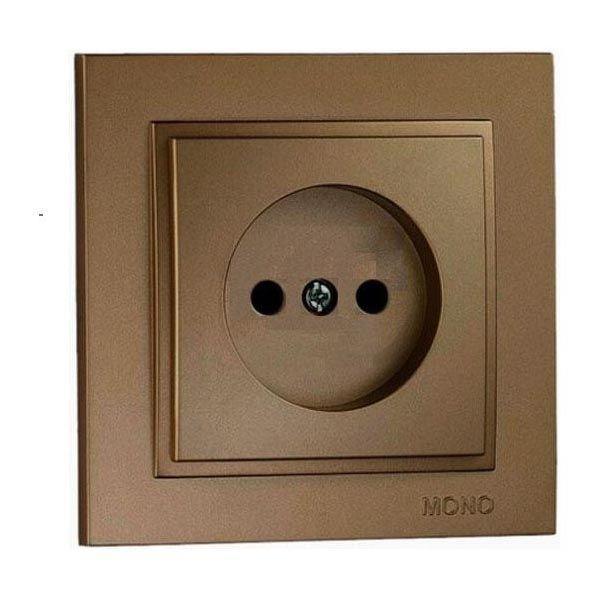 Розетка без земли Mono Electric Despina 16А 250В бронза 102-232322-116 в Санкт-Петербурге