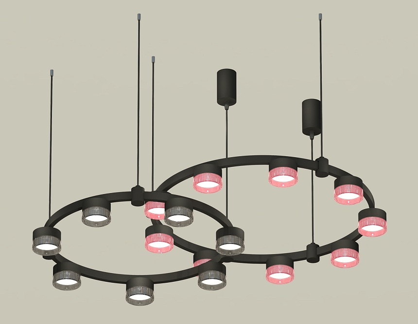 Комплект подвесного светильника Ambrella Light Techno Ring XR92091310 (A9209x2, C9242, C9238, N8486, N8484) в Санкт-Петербурге