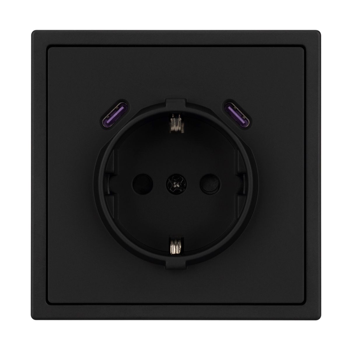 Розетка зк со шторками с USB тип C+С софт-тач черный оникс Arlight SCT-MUCC-SFPL-BK (250V, 16A) 061813(1) в Санкт-Петербурге