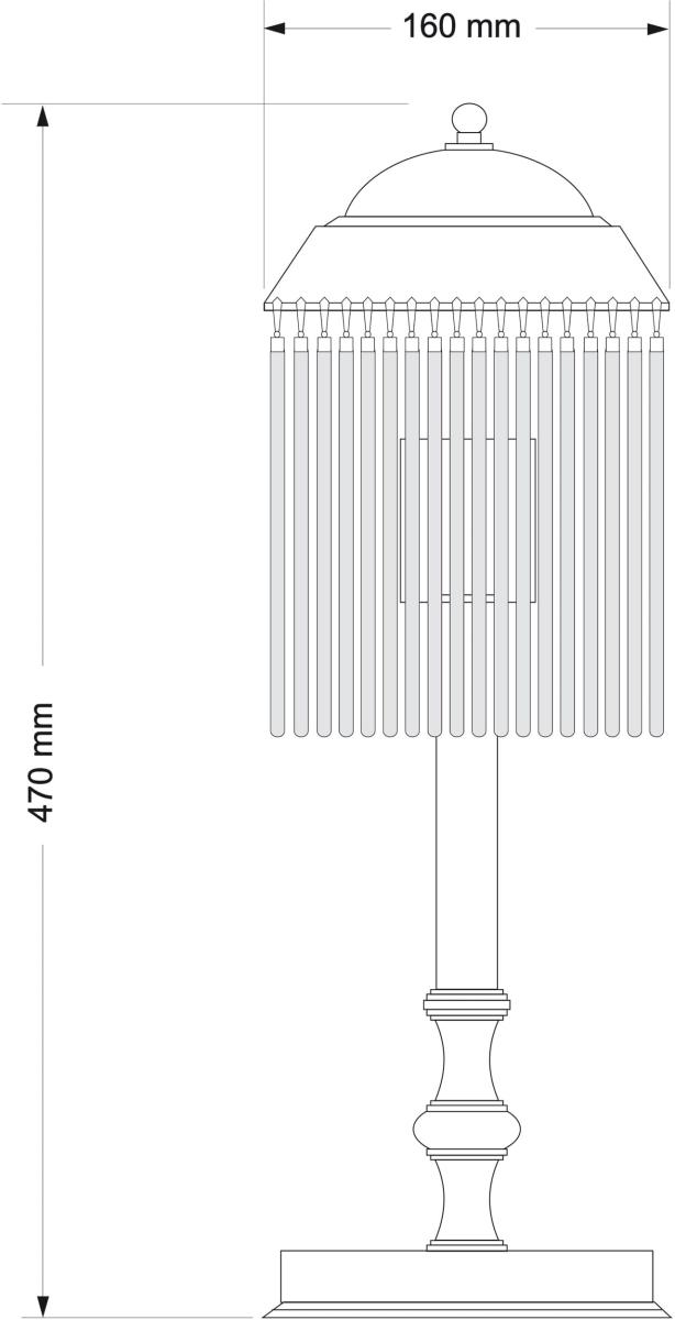 Настольная лампа Kutek Fiore FIO-LG-1 (P) в #REGION_NAME_DECLINE_PP#
