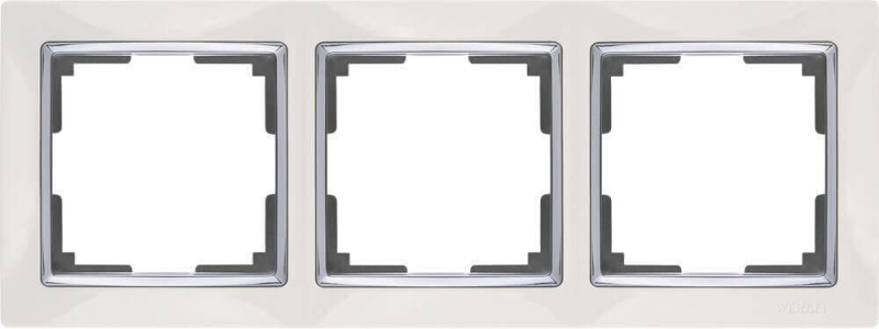 Рамка Werkel Snabb на 3 поста белая WL03-Frame-03-white 4690389046124 в Санкт-Петербурге
