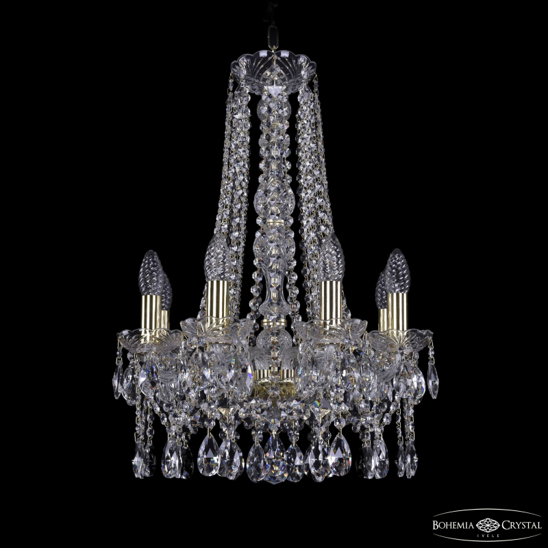 Подвесная люстра Bohemia Ivele Crystal 1413/8/141/h-59 G в #REGION_NAME_DECLINE_PP#