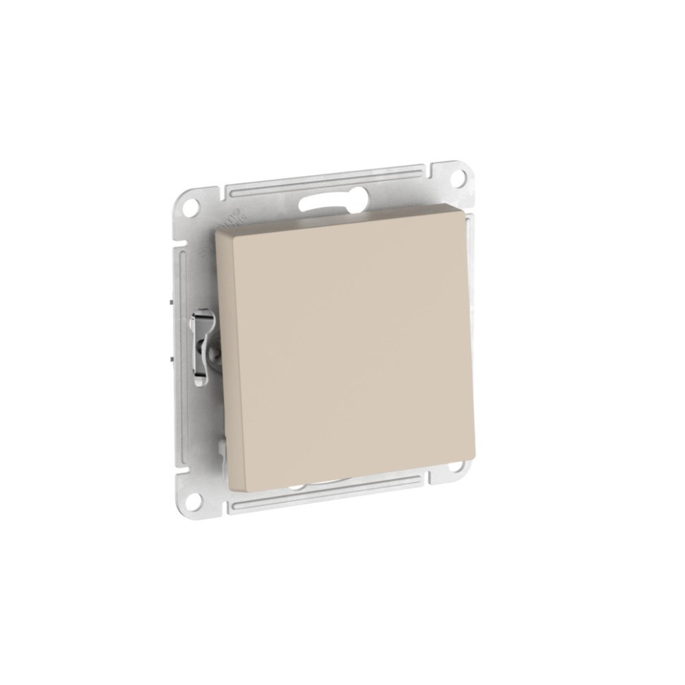 Выключатель с самовозвратом, сх.1, 10АХ, мех., быстрозажим. клем. Systeme Electric AtlasDesign Песочный ATN001215S в #REGION_NAME_DECLINE_PP#