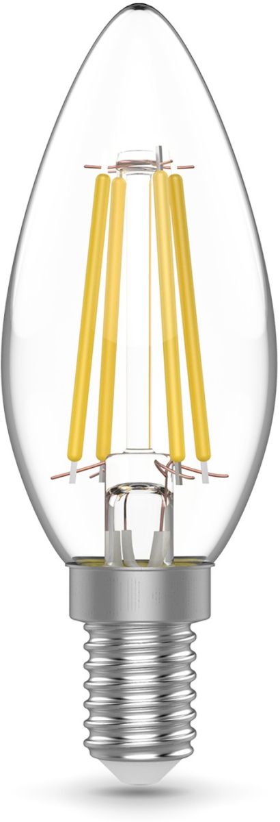 Светодиодная филаментная лампа Gauss Basic Filament E14 5W 4000K свеча 50312252 в Санкт-Петербурге