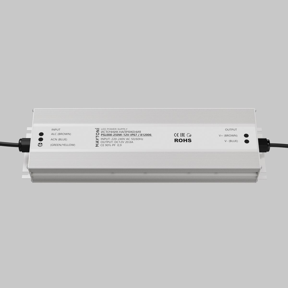 Блок питания Maytoni Led Strip PSL008 12В 250Вт IP67 812006 в #REGION_NAME_DECLINE_PP#