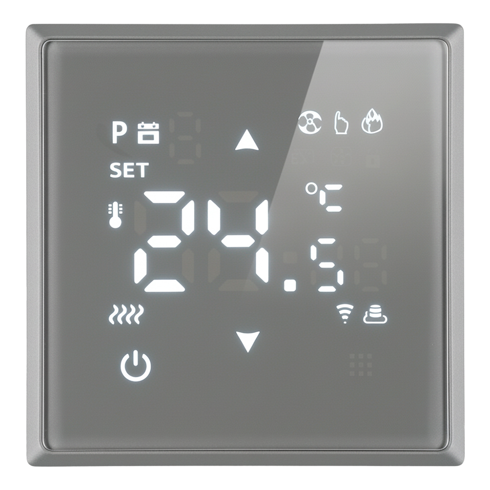 Терморегулятор Wi-Fi (механизм) Stekker Эмили RSW00-5119-10 платиново-серый soft touch 50378 в #REGION_NAME_DECLINE_PP#