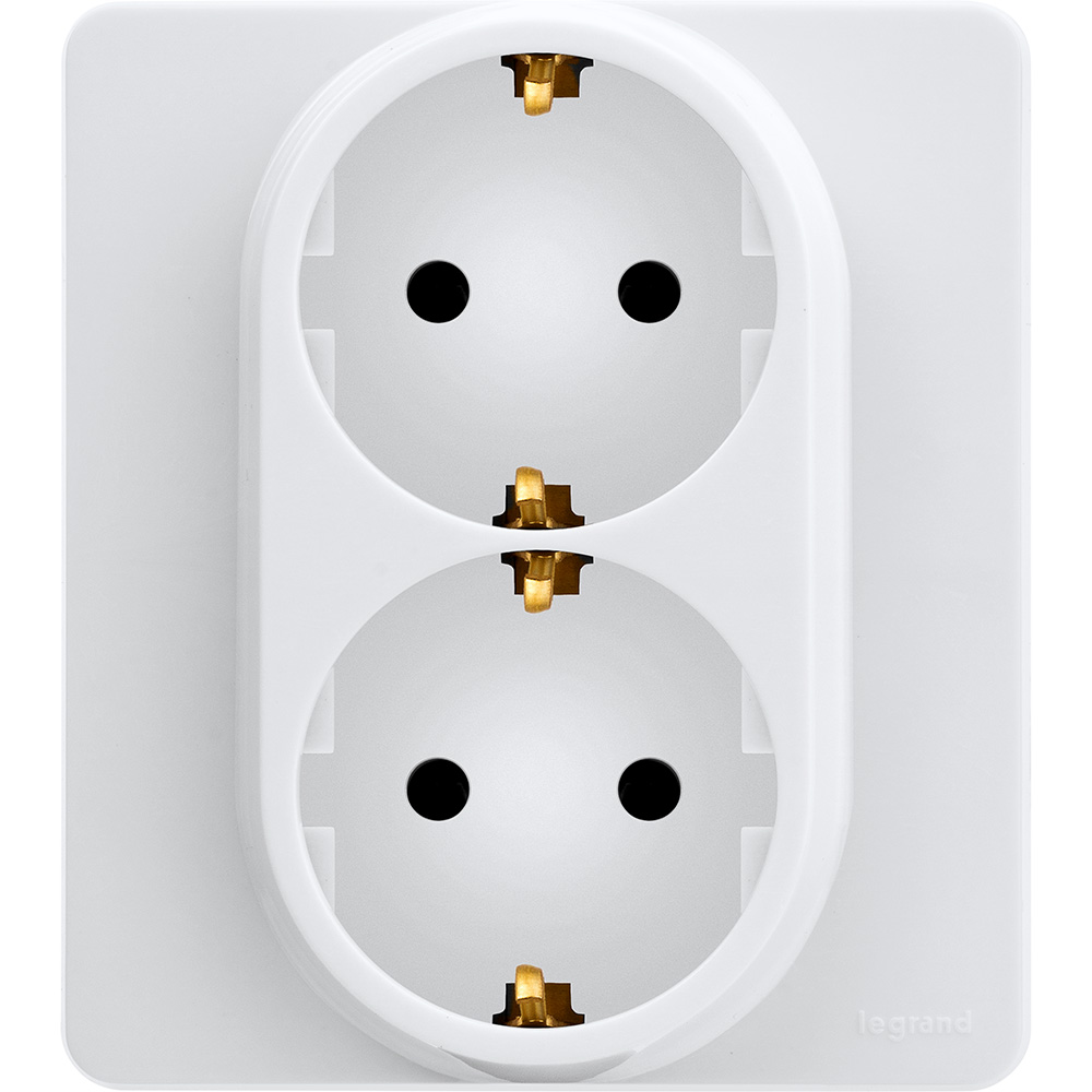 Розетка двойная с/з Legrand Inspiria 673750 в Санкт-Петербурге
