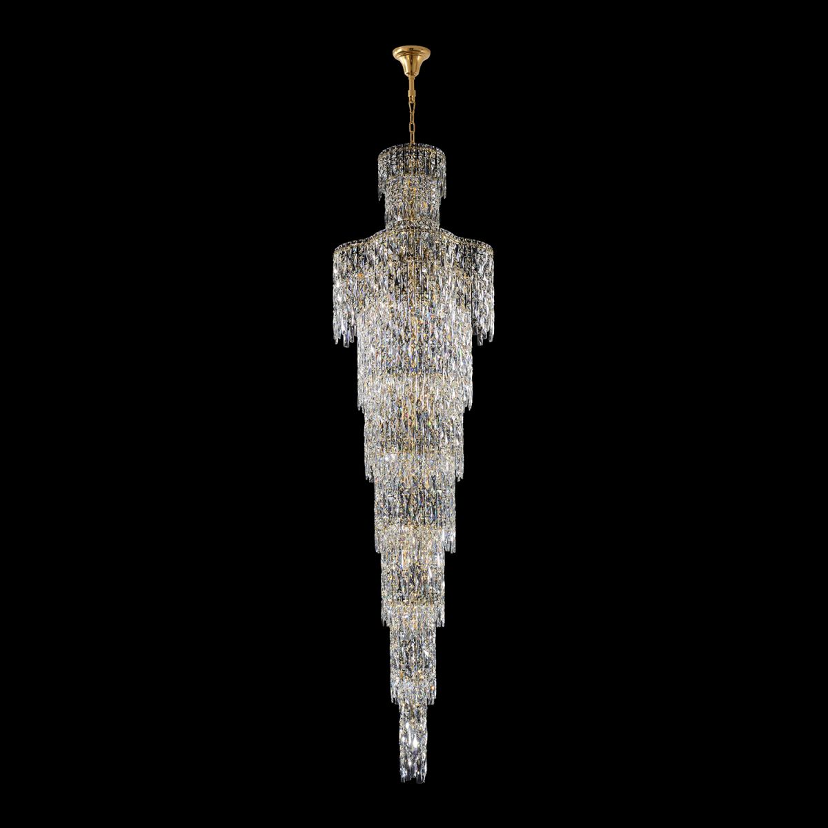 Каскадная люстра Crystal Lux ABRIL SP28 GOLD в Санкт-Петербурге