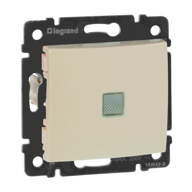 Переключатель одноклавишный на 2 направления Legrand Valena 10A 250V с подсветкой слоновая кость 774326 в Санкт-Петербурге