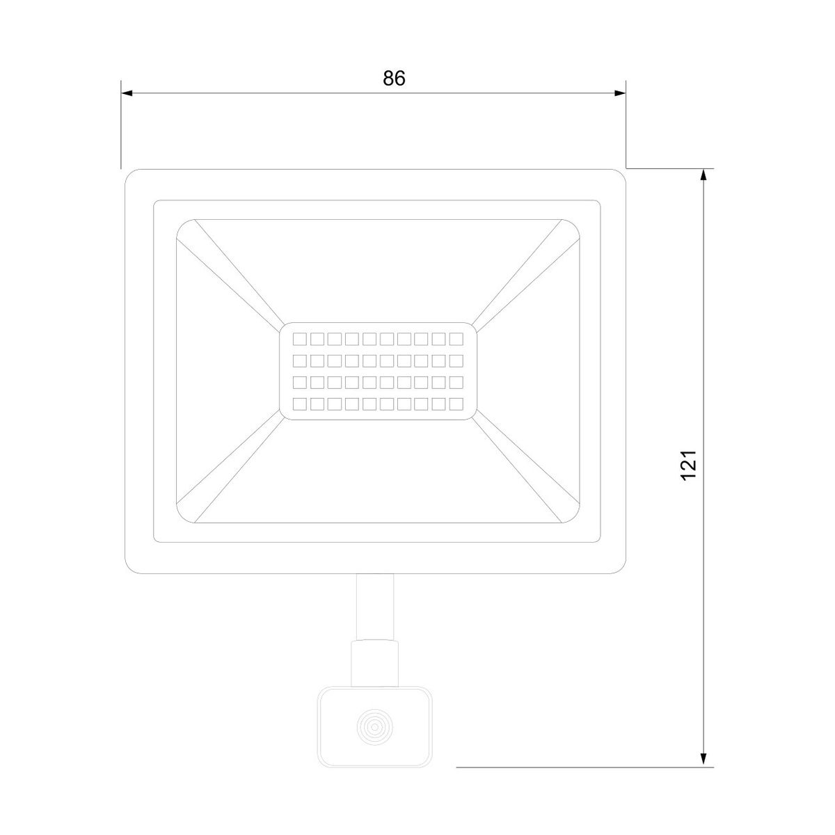 Прожектор светодиодный Elektrostandard Elementary (с датчиком) 021 FL LED 10W 6500K IP44 4690389154706 в Санкт-Петербурге