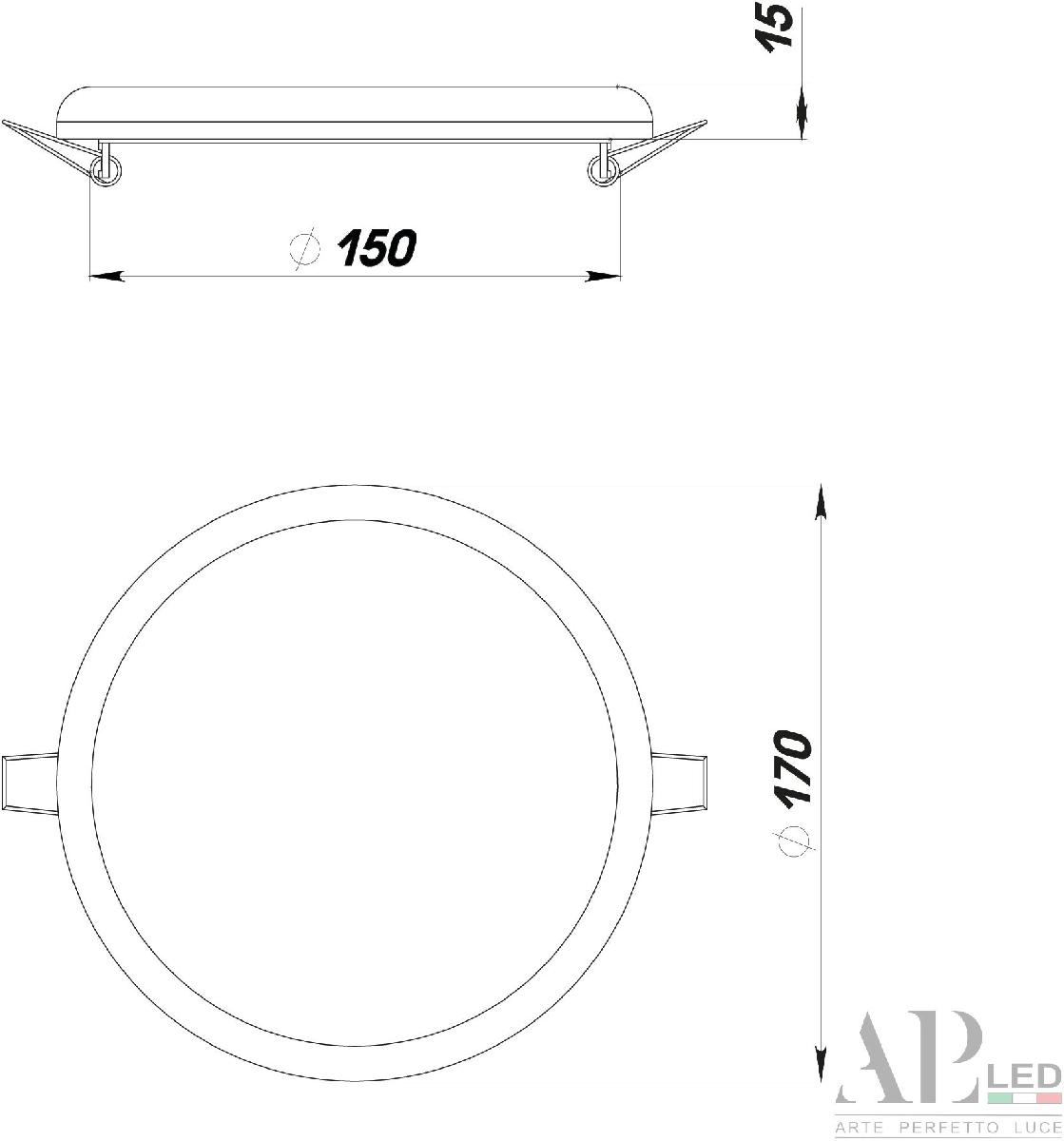 Встраиваемый светильник Arte Perfetto Luce Ingrid 3322.FAP222R/22W/6K в Санкт-Петербурге