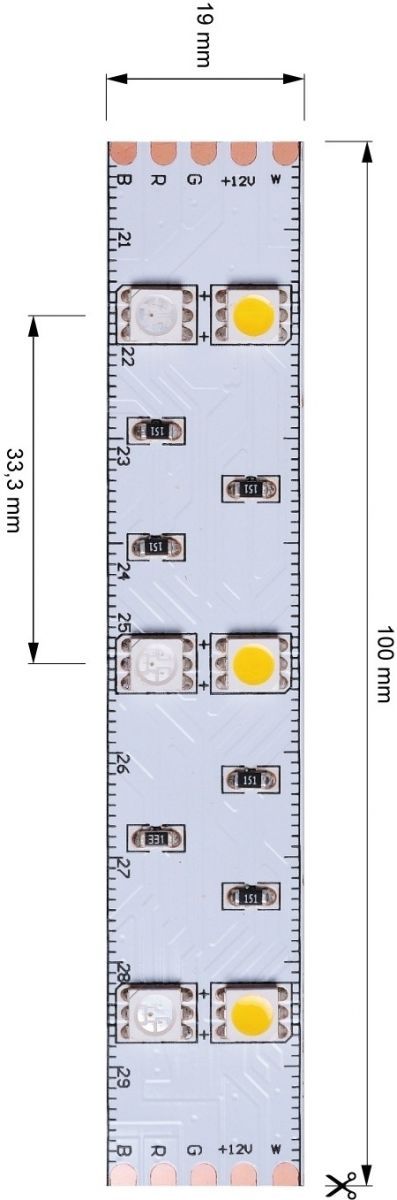 Светодиодная лента Deko-Light 12В 5050 36Вт RGB+6500K 3м IP20 840060 в Санкт-Петербурге